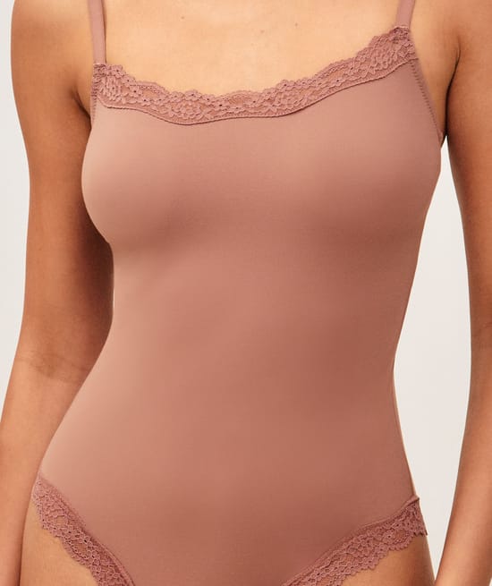 Microfiber and lace body;