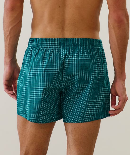 Checked Boxer Shorts;