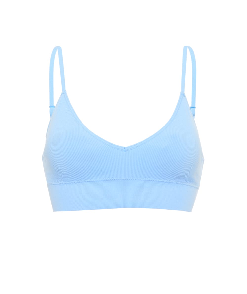 Seamless triangle bra;