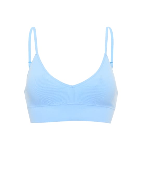 Seamless triangle bra;