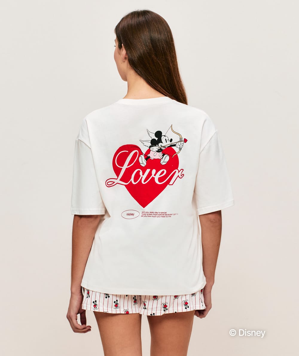 T-shirt oversize coton Mickey;