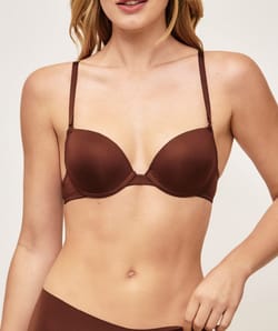 Microfibre push-up bra;