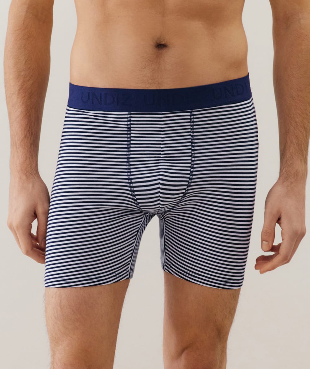 Bóxer largo de algodón;