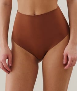 Culotte taille haute en microfibre;