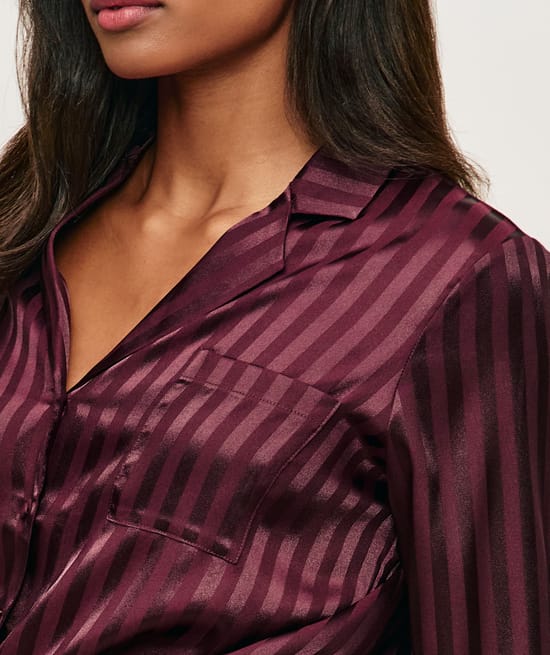 Satin shirt;