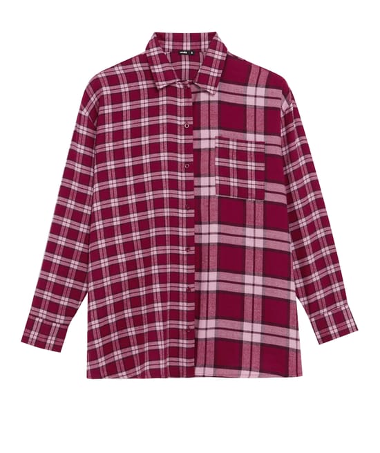 Checked shirt;