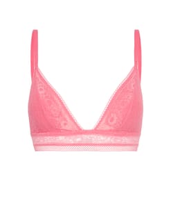 Lace triangle bra;