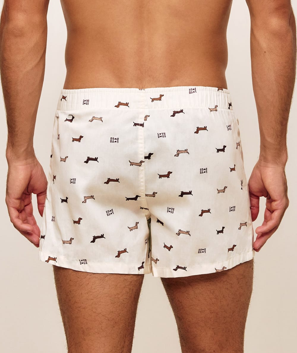 Boxers de algod&oacute;n impresos con teckels Chlosertoyou;