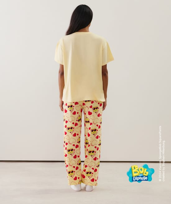 Pantalon en jersey Bob L'éponge -Je n'ai d'yeux que pour toi -;
