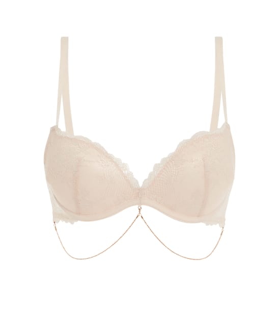 Lace push-up bra;