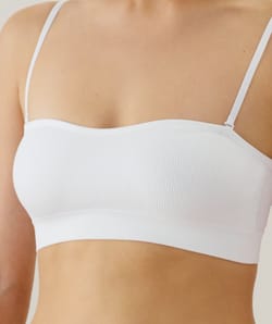 Seamless bandeau bra;