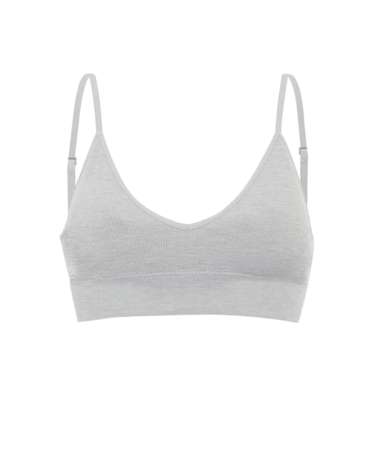 Seamless triangle bra;