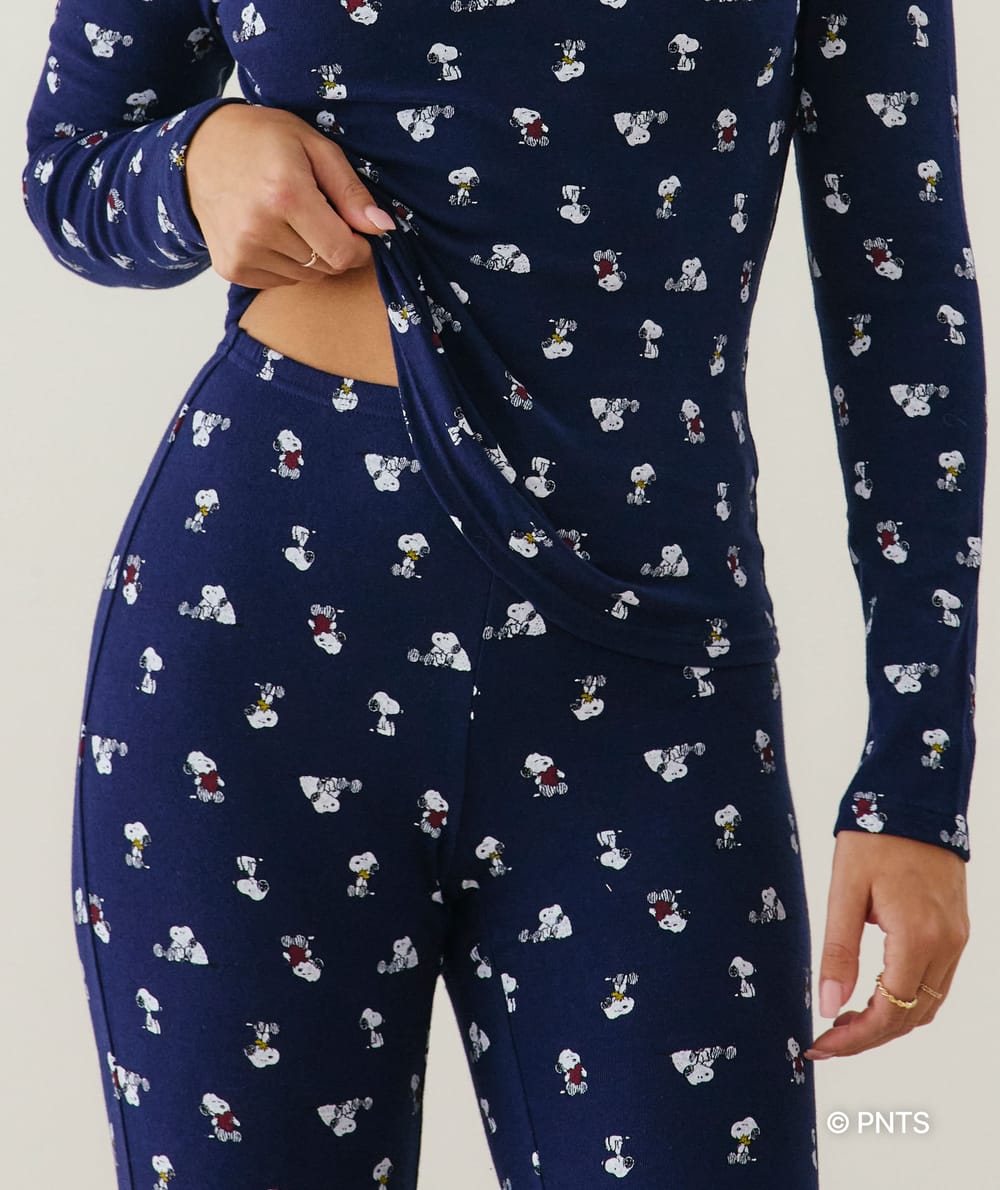 Legging en jersey Snoopy;