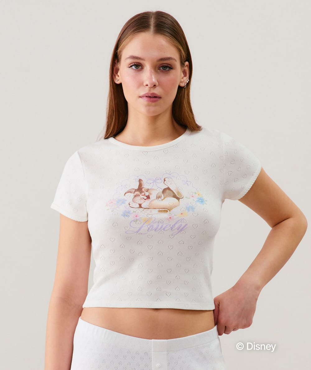 Pointelle top Thumper;