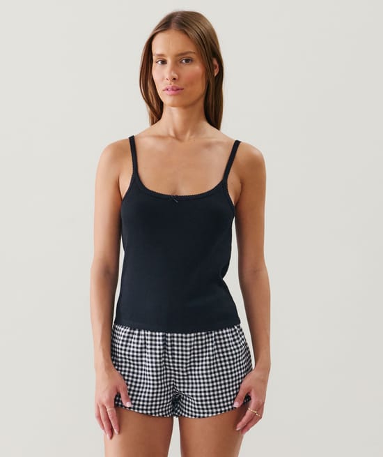 Jersey tank top;