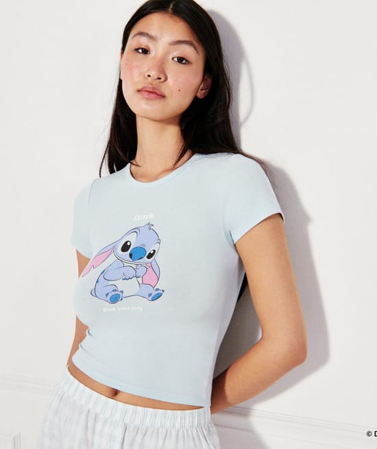 Stitch jersey top ;