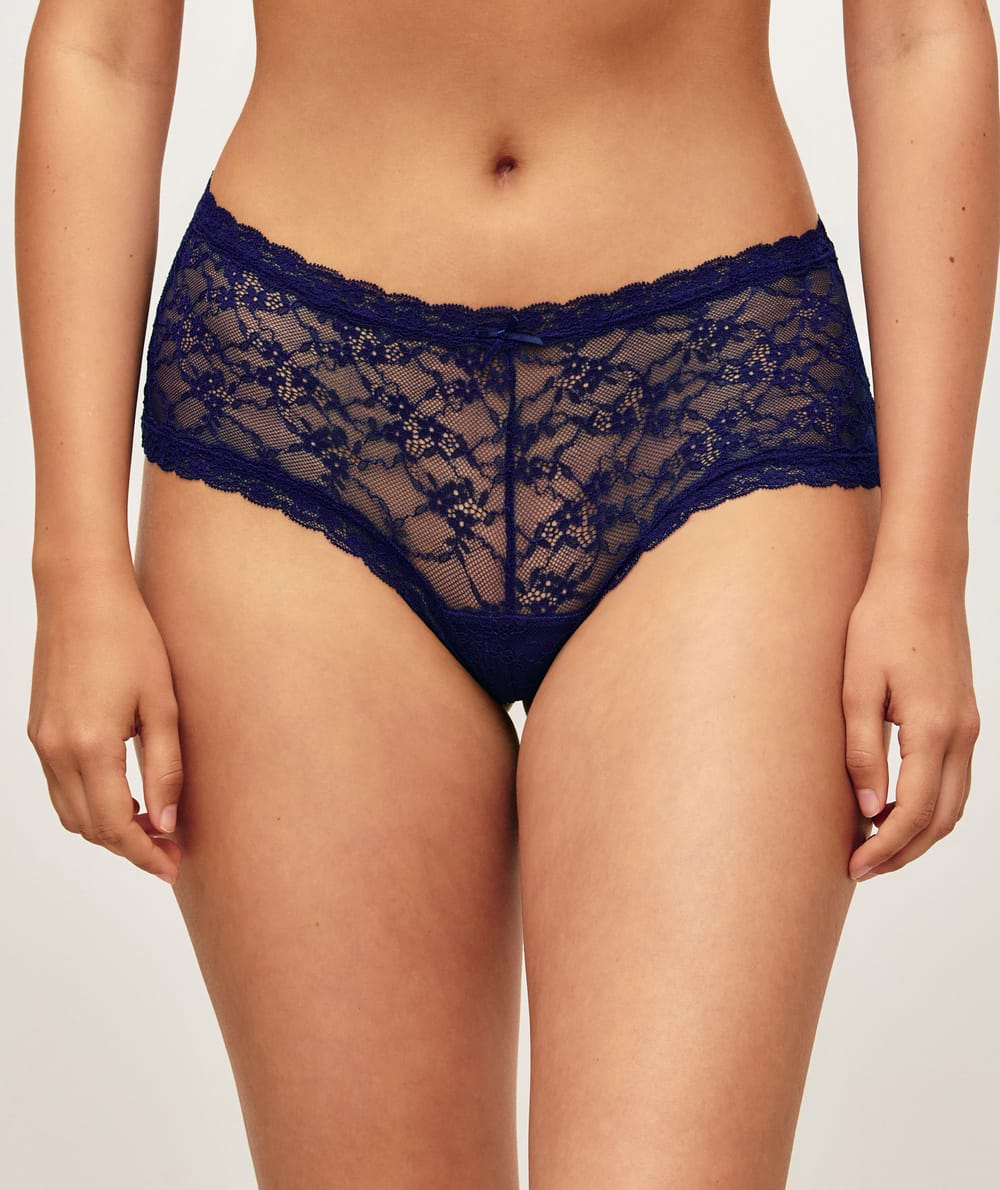 Shorty en dentelle florale;