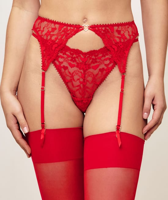 Porte-jarretelles en dentelle;