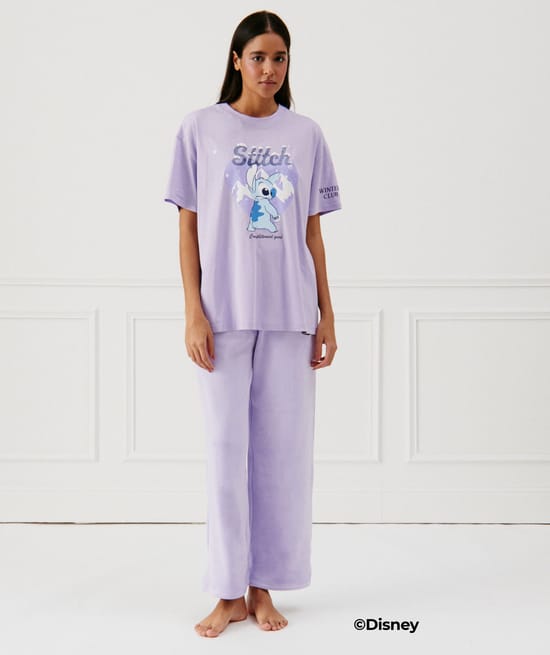 Stitch velvet trousers;