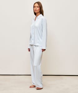 Patterned jersey pyjama set;