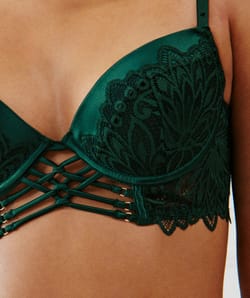 Lace push-up bra;