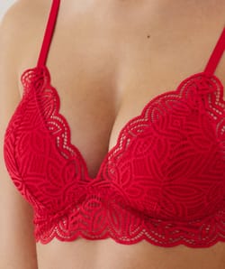 Kanten push-up bralette beha;