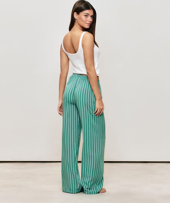 Striped trousers;