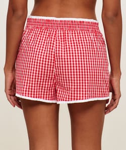 Short en coton vichy ;