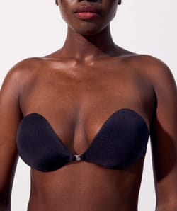 Stick-on strapless bra;
