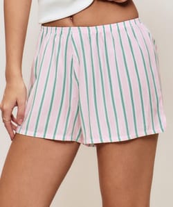 Striped shorts;