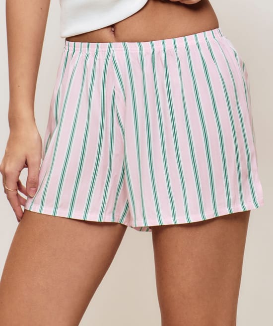 Striped shorts;