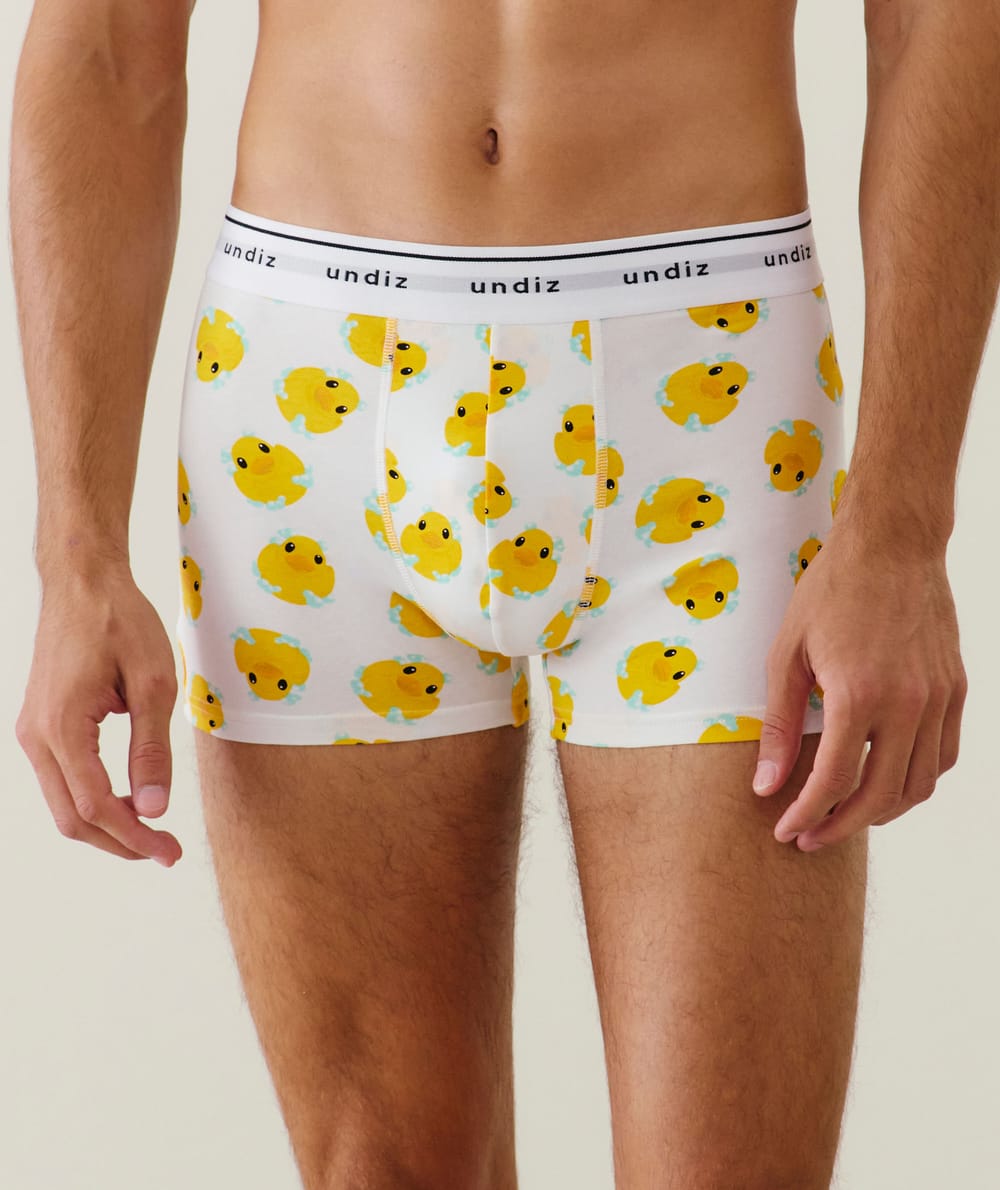 Duck print boxer shorts;