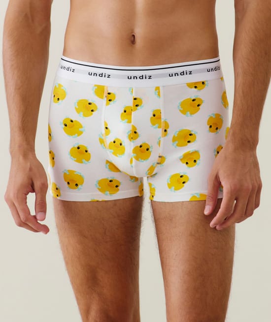 Duck print boxer shorts;