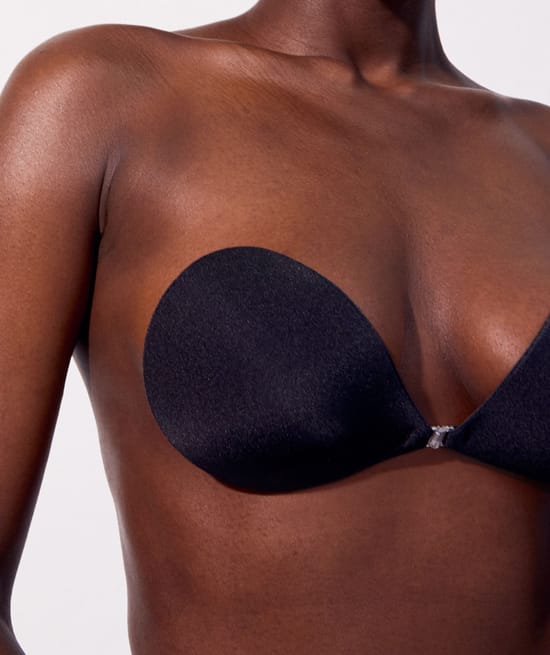 Soutien-gorge adhésif sans bretelles;