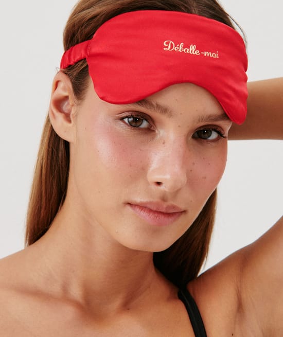 Ensemble culotte et masque de nuit;