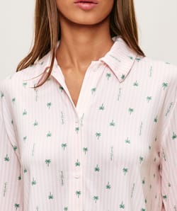 Patterned jersey pyjama set;