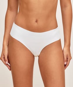 Cheeky in microfiber and floral lace;