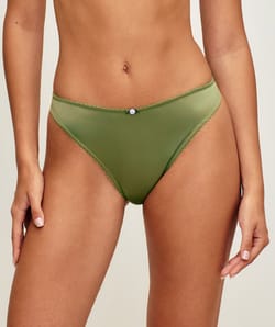 Satin thong;