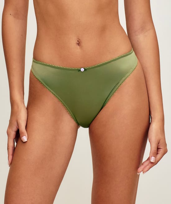 Satin thong;