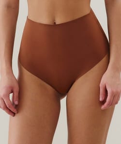 Culotte taille haute en microfibre;