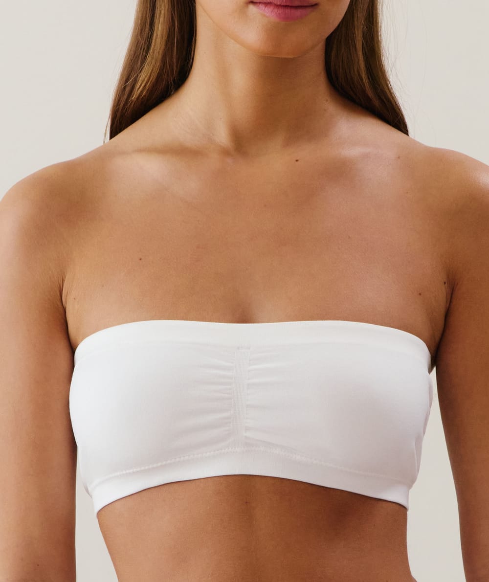 Weißer Bandeau-BH Brooklyniz;