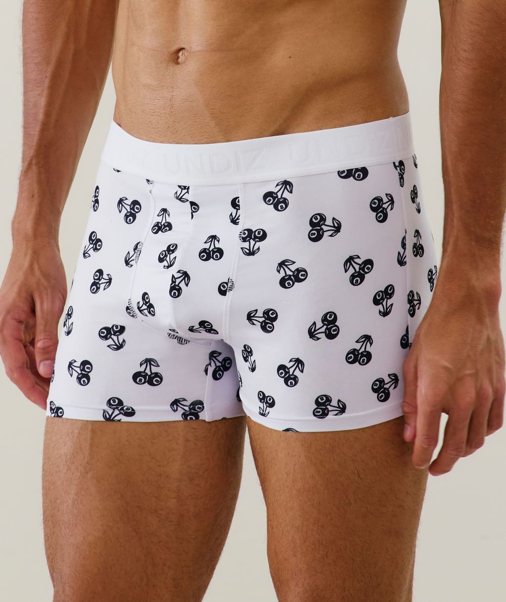 Boxer à motifs en coton;