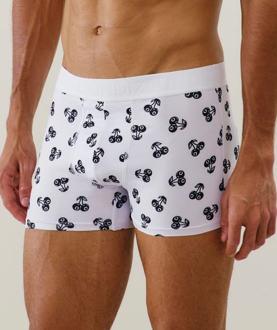 Cotton printed boxer shorts;