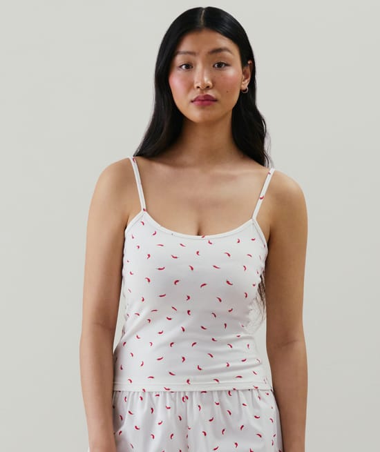 Top met print;