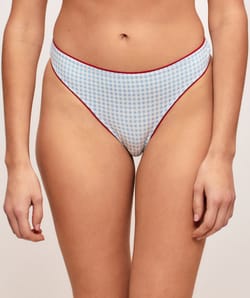 Lot de 3 strings coton &agrave; motifs;