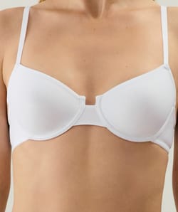 Microfibre balconette bra;