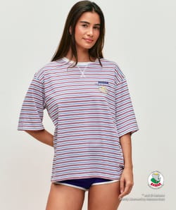 Babar striped jersey T-shirt;