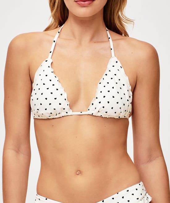 Triangle - Hearts swimsuit top;