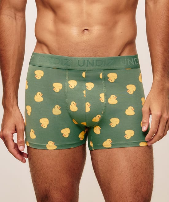 Printed cotton boxer ducks;