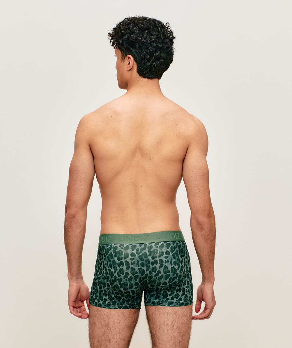 Boxer en coton l&eacute;opard;